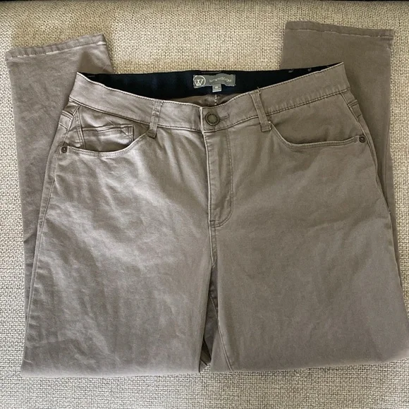 Wit & Wisdom taupe stretch Jeans - Picture 3 of 6